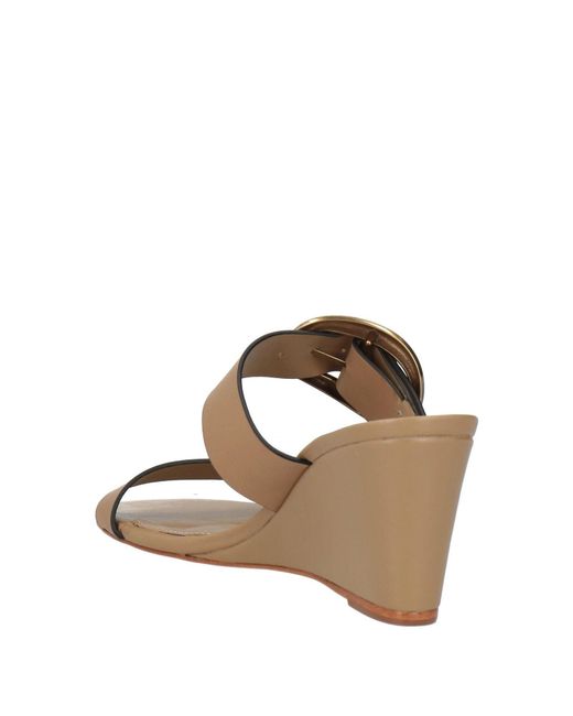 Farm Rio Metallic Solid Color Simple Leather Wedge Sandals