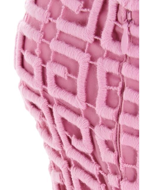 Givenchy Pink 4G Layered Fitted Mini Dress
