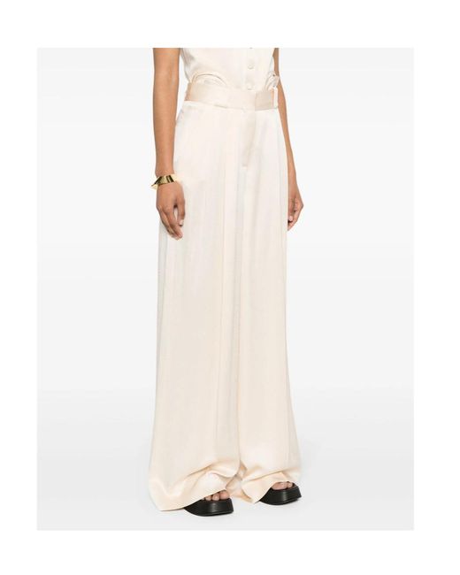 Blazé Milano White High-Waisted Casual Pants