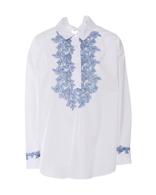 Ermanno Scervino Blue Long Sleeve Shirt
