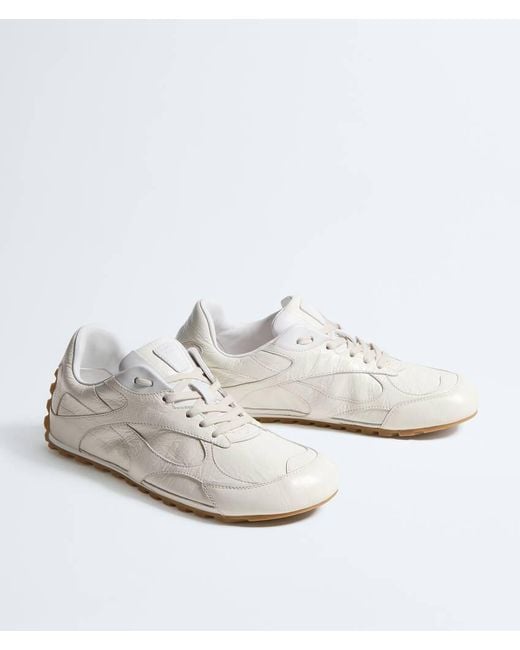 Bottega Veneta White Exprezzo Low Top Sneakers for men