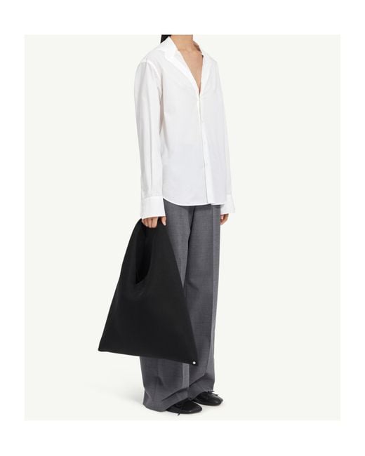 MM6 by Maison Margiela White Long Sleeved Buttoned Shirt