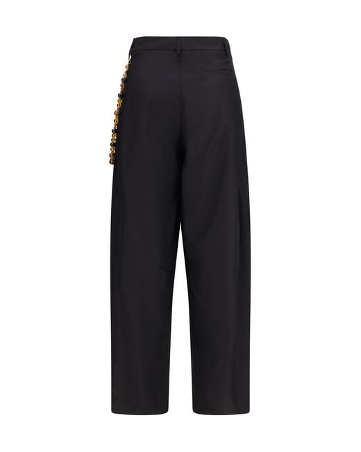 DARKPARK Black Phebe Charm Straight-Leg Pants