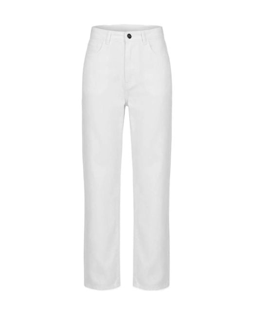 Rohe White Belt Loop Jeans
