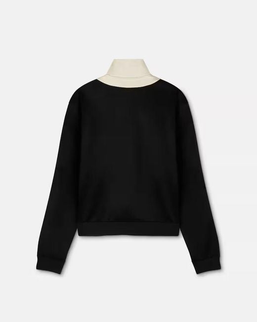 Versace Black Long-Sleeved Zipped Sweatshirt for men