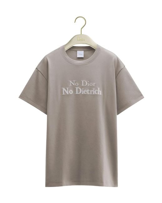 Dior Gray T-Shirt With Lettering