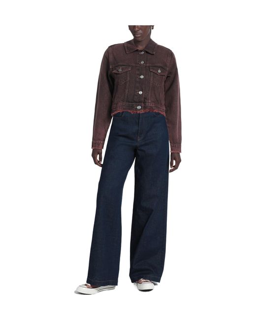 Ganni Brown Denim Jackets