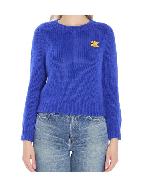 Céline Blue Crewneck Sweater