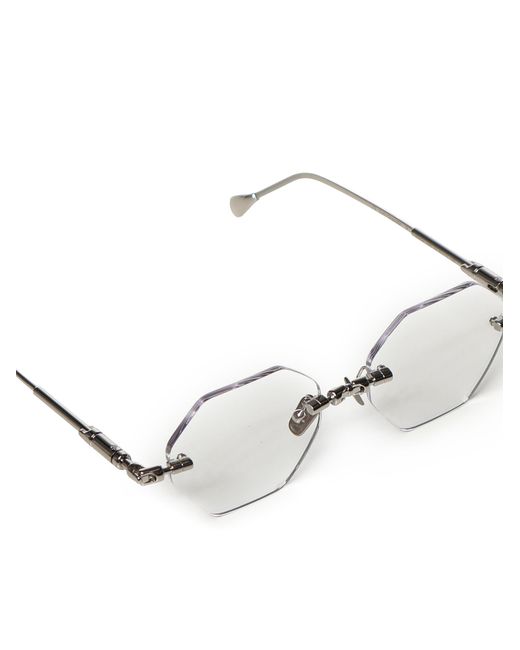 Kuboraum White Geometric Flat Mirror for men