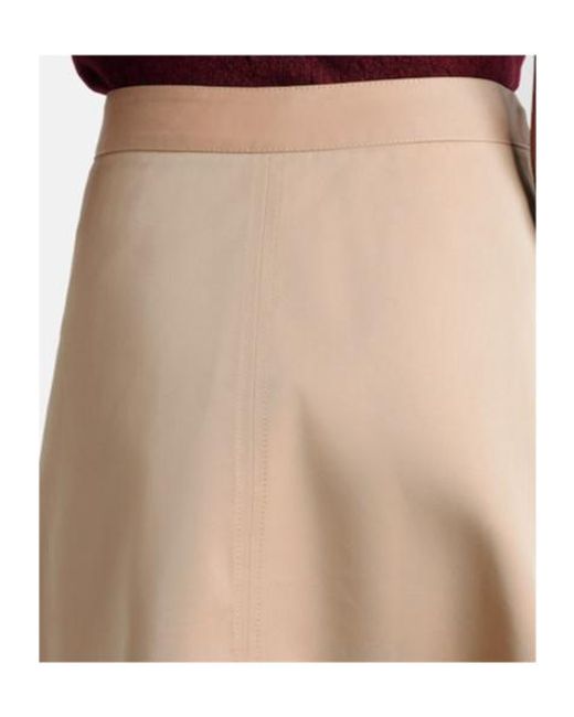 Dorothee Schumacher Natural Luxury Layer Belted Cotton-Blend Midi Skirt