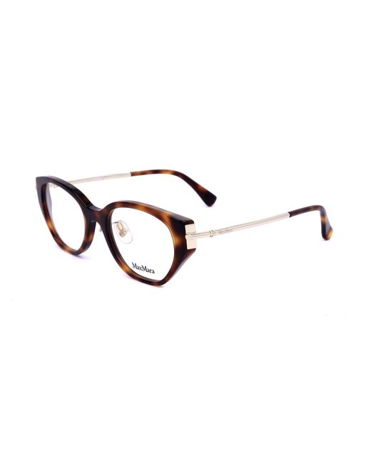 Max Mara White Cat-Eye Frame Glasses