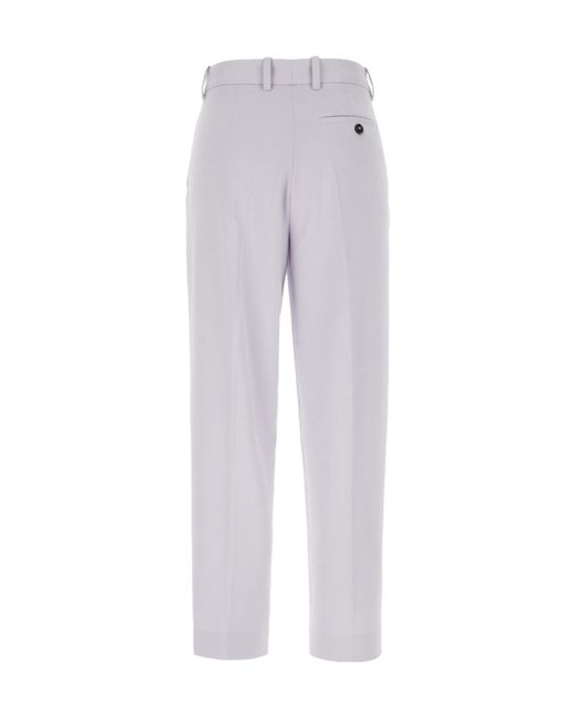 Circolo 1901 Gray Mid-Rise Straight Leg Pants