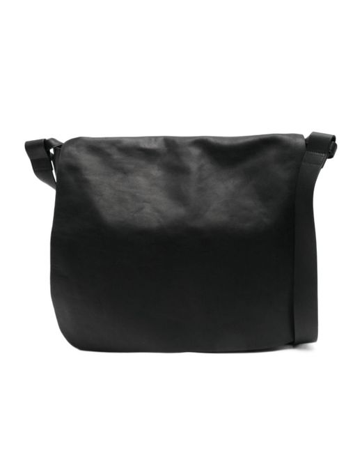 Dries Van Noten Black Lettering Detail Shoulder Bag for men