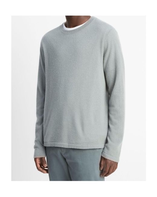 Vince Gray Long Sleeved Crewneck Knitted Top for men