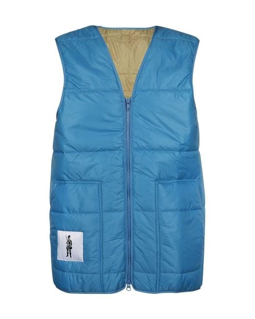 Mackintosh Blue Quilted Down Gilet for men