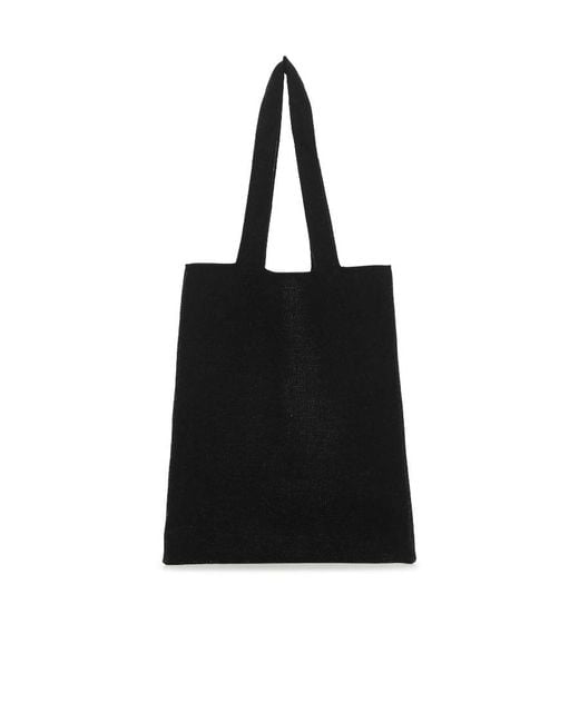 Palm Angels Black Logo Printed Tote Bag for men