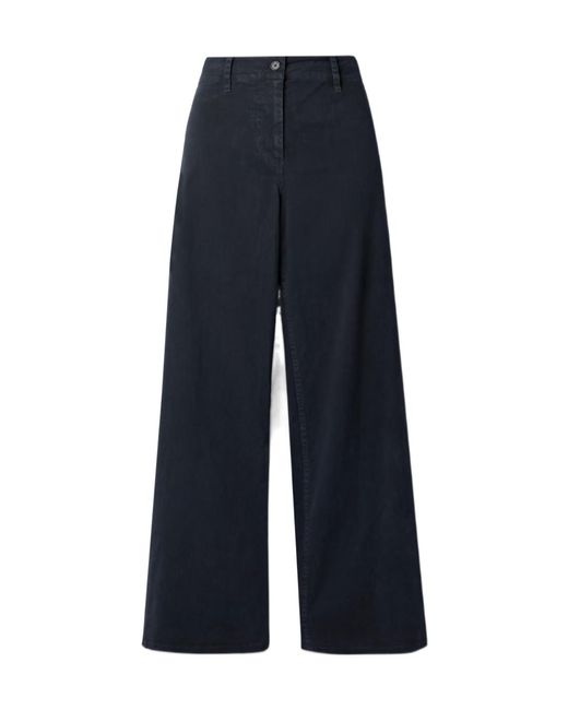 Nili Lotan Blue Casual Pants With Belt Loops