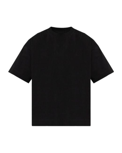 Dries Van Noten Black Short-Sleeved T-Shirt for men