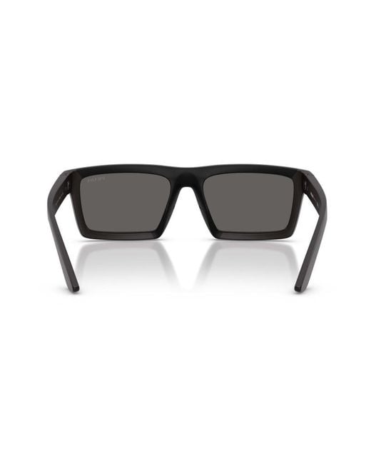 Prada Linea Rossa White Prada Eyewear Rectangular Frame Sunglasses for men