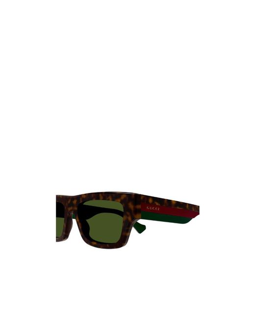 Gucci Black Eyewear Rectangle Frame Sunglasses for men