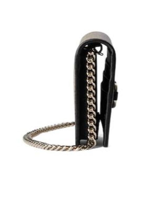 Gucci White Horsebit 1955 Wallet With Chain