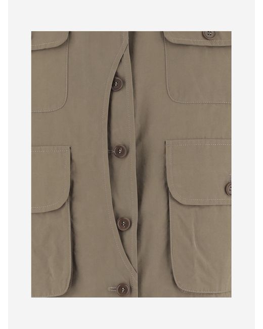 Aspesi Brown Pocket Detailed Buttoned Jacket