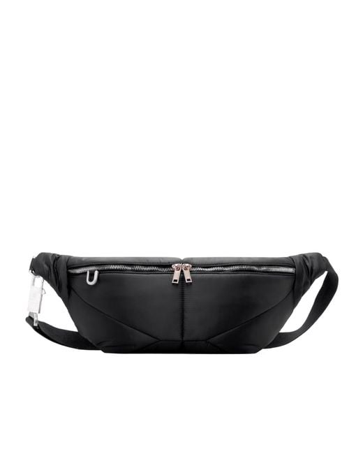 Moncler Black Rick Owens Quilted Zipped Belt Bag for men