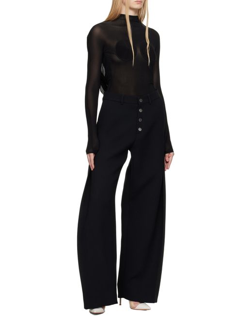 Jean Paul Gaultier Blue Covered Cup Ruched Top
