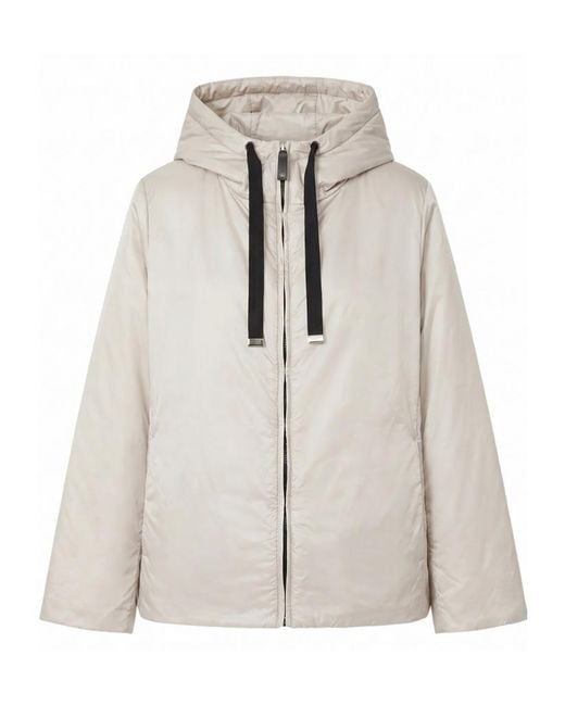 Max Mara White Long-Sleeved Padded Jacket
