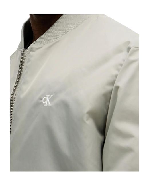 Calvin Klein Gray Long Sleeve Jacket for men
