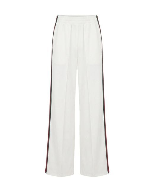 Gucci White Rib Jersey Leisure Pants
