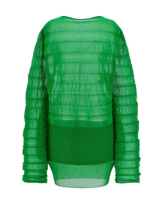Issey Miyake Green Moving Knit Top