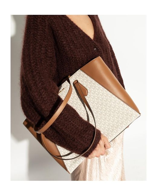 MICHAEL Michael Kors White Large Taryn Tote Bag