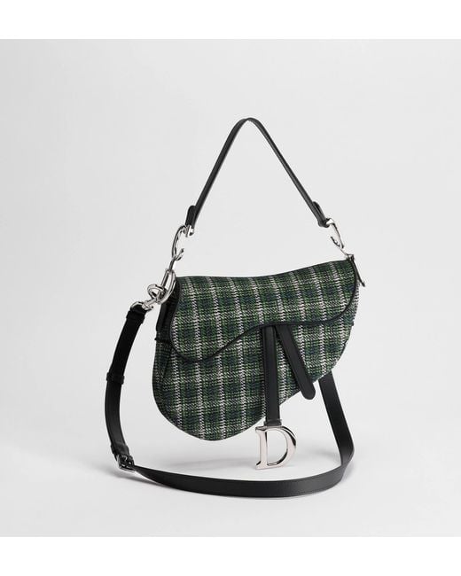 Dior Black Saddle Bag With Strap