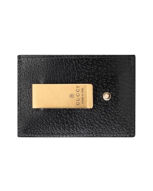 Gucci Black Ribbon Card Bag for men