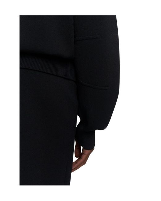 Joseph Black Sable Milano Balloon Sleeve Zip Jacket