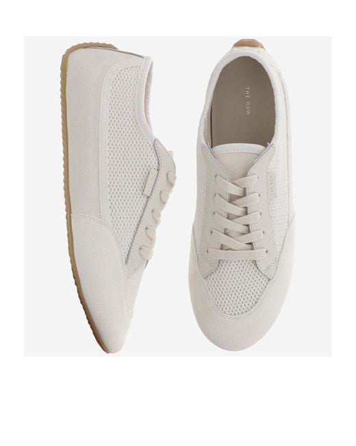 The Row White Bonnie Sneakers