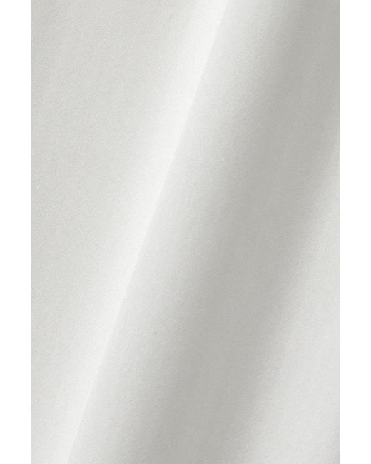 The Row White Gala Wide-Leg Trousers