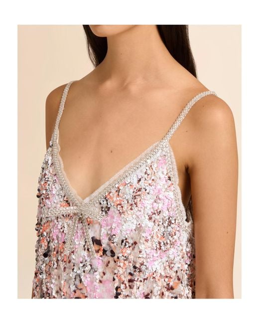 Marni Natural Sequin Midi Dress