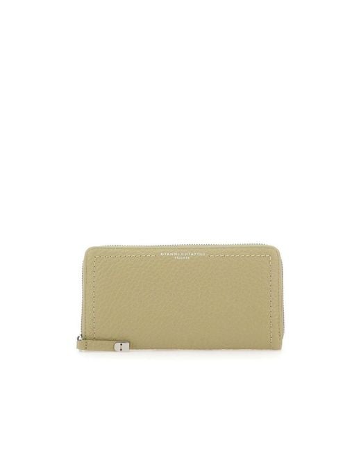 Gianni Chiarini Natural Bubble Zip-Around Wallet