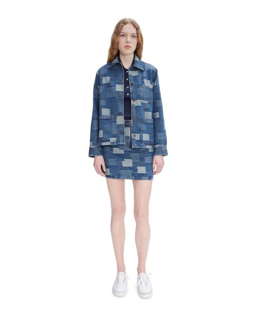 A.P.C. Blue Veste Silva Logo Jacket