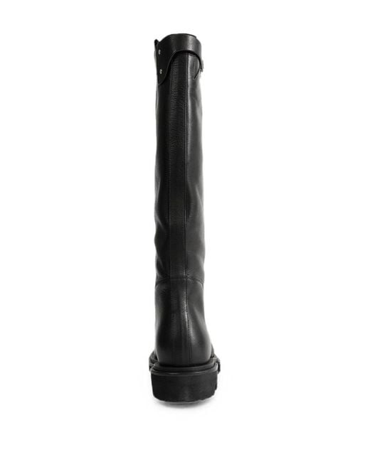 Rick Owens Black Gabe Knee-High Boots