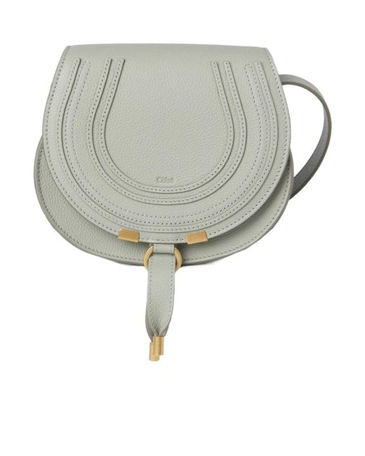 Chloé Gray Chloé Marcie Foldover Small Shoulder Bag