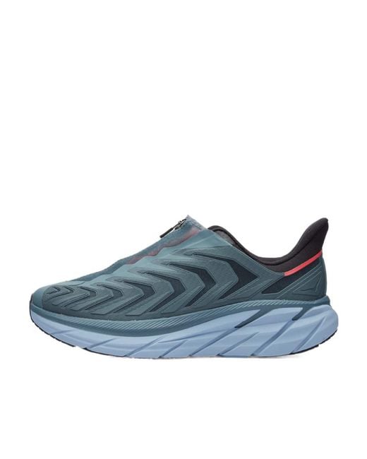 Hoka One One Blue Low-Top Sports Shoes for men