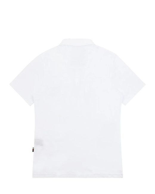 Philipp Plein White Logo Polo Shirt for men
