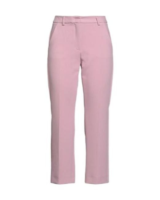 Weekend by Maxmara Pink Simple Straight-Leg Pants
