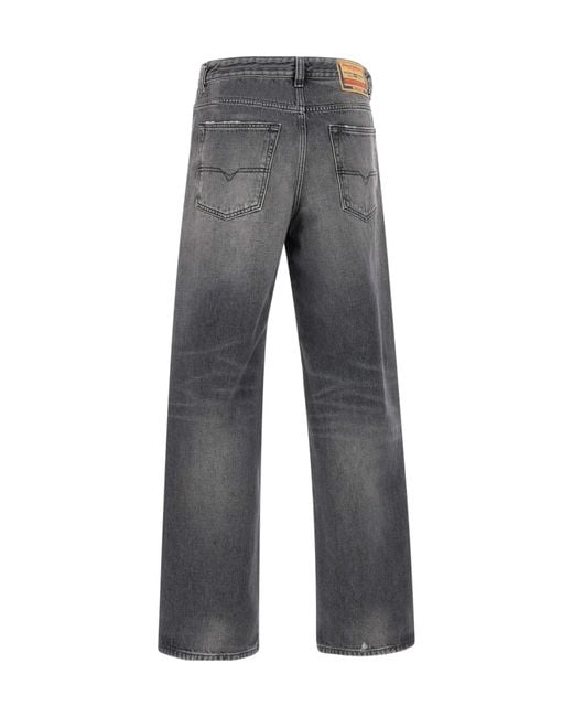 DIESEL Gray Denim Jeans for men
