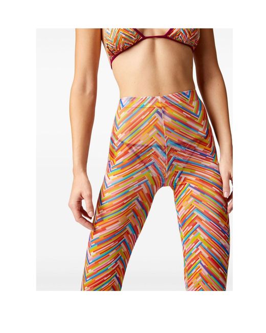 Missoni Orange Zigzag Trousers