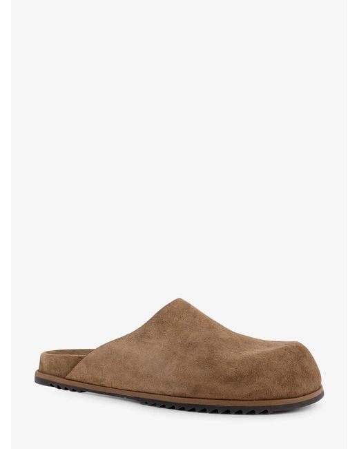 Rick Owens Brown Sculpted Slide Sandals for men