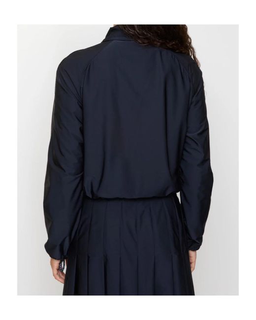 Burberry Black Newcott Jacket With Checkered Hood